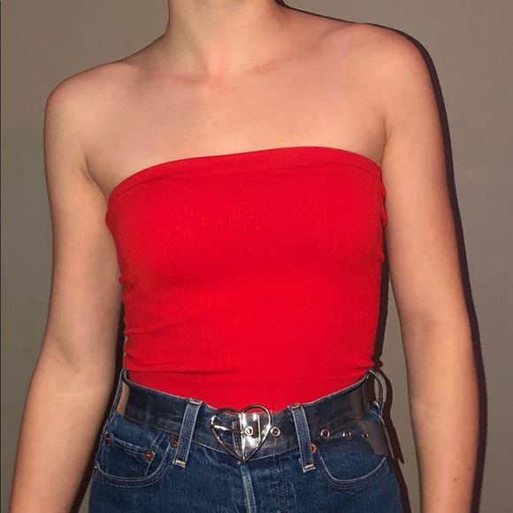 Red tube top from Urban Outfitters - Picture 1 of 2